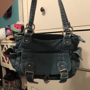 Used Teal Vintage Style Purse